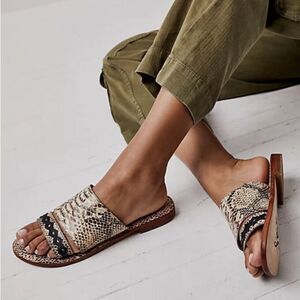 Free People Snakeskin Pattern Sandals